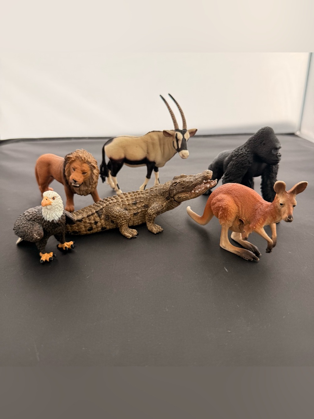 Schleich & Safari Wild Animal Lot Gorilla Lion Eagle Kangaroo Crocodile